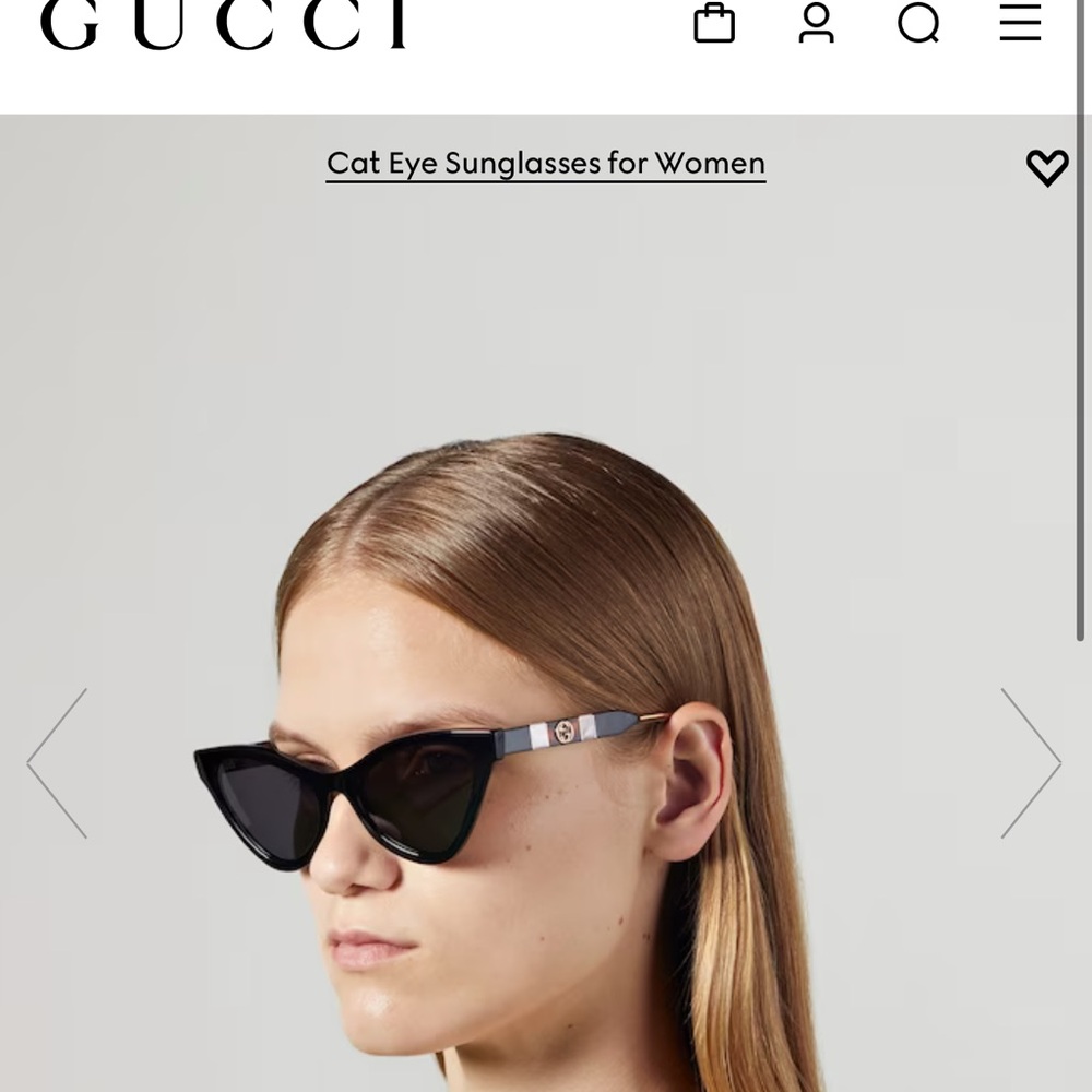 Gucci Cat Eye Acetate Sunglasses - Picture 11 of 11